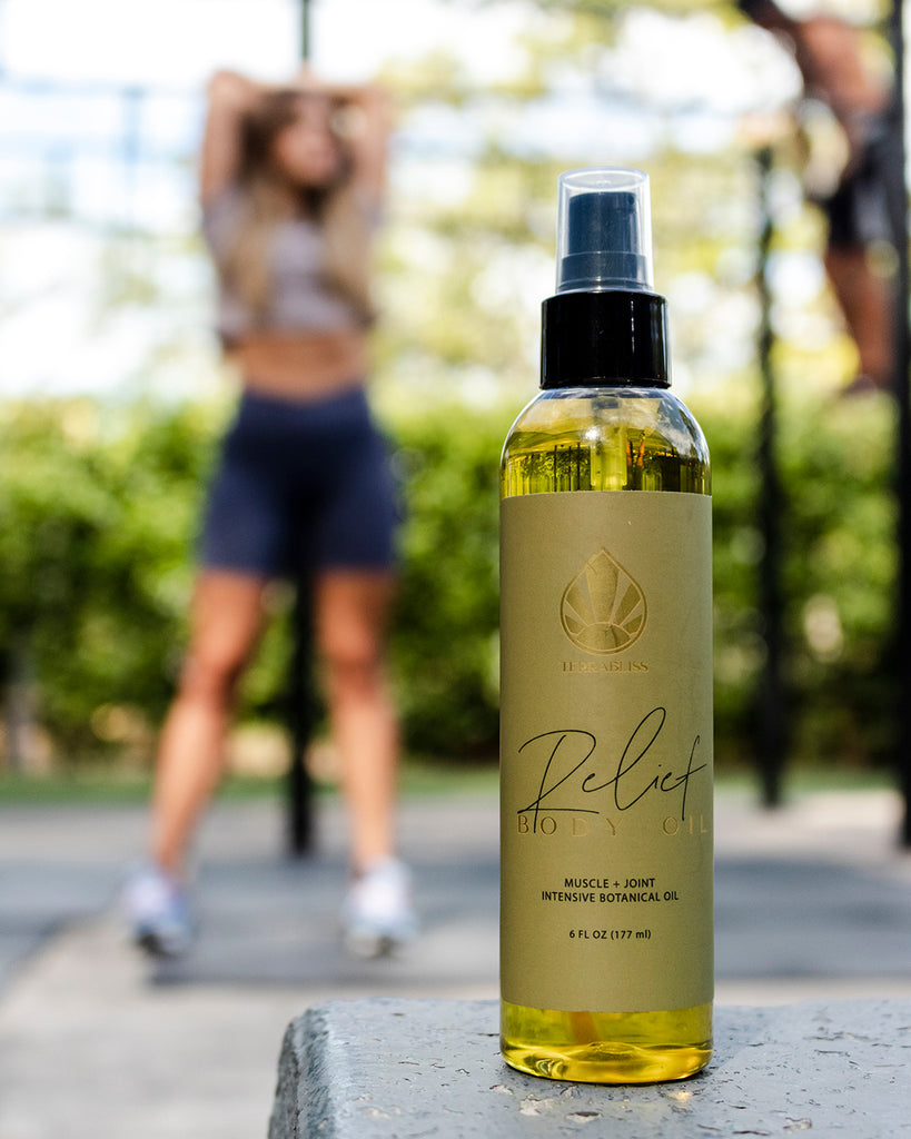All Natural Body Oil - Massage Oil with Arnica and CBD - Sore Muscle Relief Oil - Gift for Athletes - Bath Oil - Gift for Him