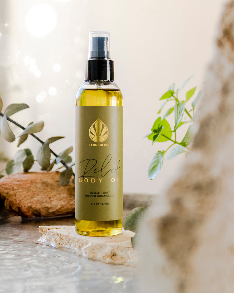 All Natural Body Oil - Massage Oil with Arnica and CBD - Sore Muscle Relief Oil - Gift for Athletes - Bath Oil - Gift for Him