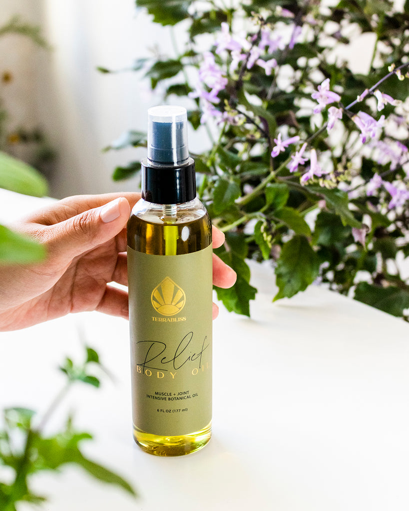 All Natural Body Oil - Massage Oil with Arnica and CBD - Sore Muscle Relief Oil - Gift for Athletes - Bath Oil - Gift for Him