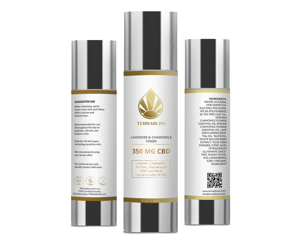 LAVENDER AND CHAMOMILE HEMP EXTRACT TONER